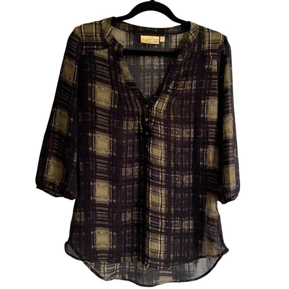 Princess Vera Wang Mid Length Sleeve Top Medium - Picture 1 of 8